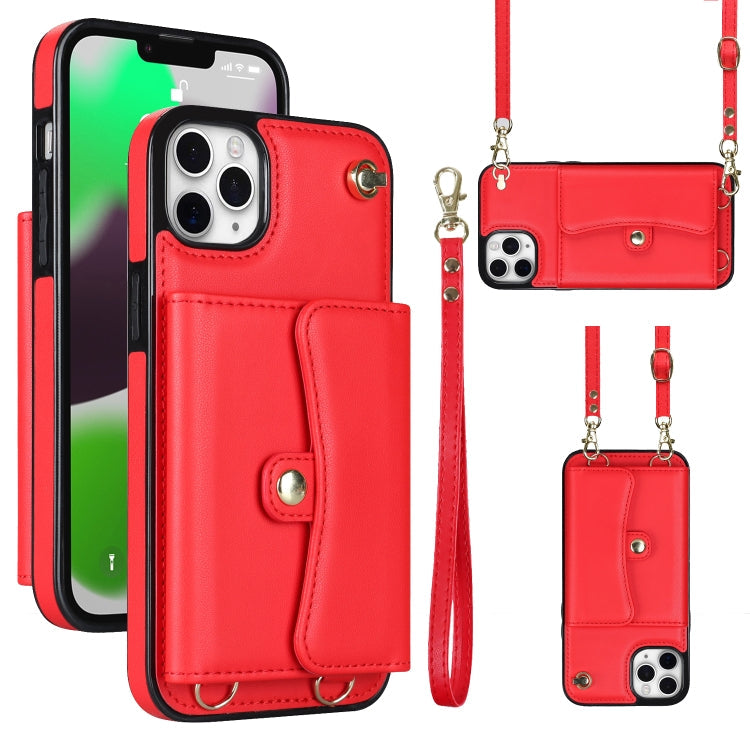 RFID Card Slot Phone Case with Long Lanyard, For iPhone 11, For iPhone 11 Pro, For iPhone 11 Pro Max, For iPhone X / XS