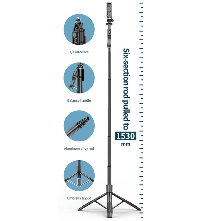 L16 Foldable Bluetooth Tripod Selfie Stick Balance Stabilizer Holder, L16