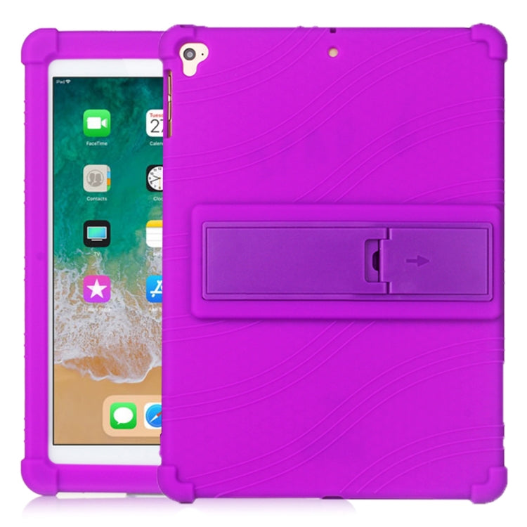 Tablet PC Silicone Protective Case with Invisible Bracket, For Huawei MediaPad T5, For Lenovo Tab E10, For iPad 6 (9.7 Universal)