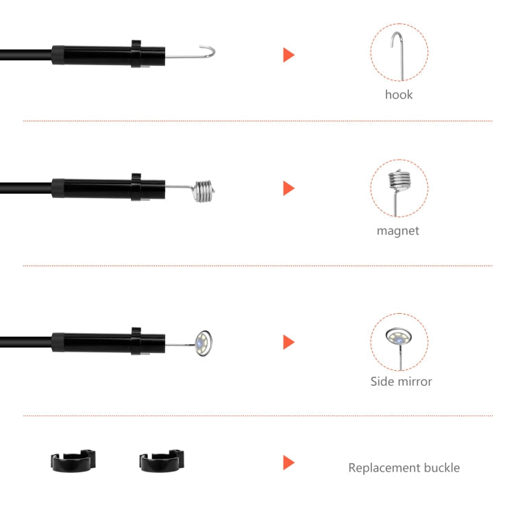 P130 4.3 inch Single Camera with Screen Endoscope, 2m, 5m, 10m