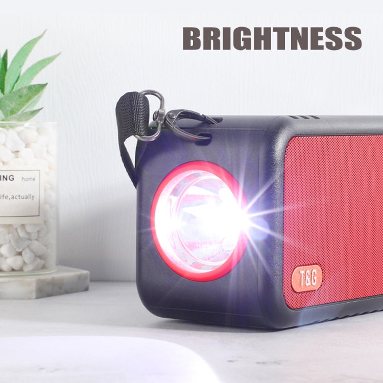 T&G TG637 Outdoor Portable Solar Power Wireless Bluetooth Speaker with FM / Flashlight / TF Card Slot(Grey)