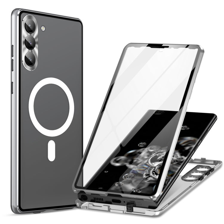 HD Full Cover Magsafe Magnetic Metal Tempered Glass Phone Case, For Samsung Galaxy S23+ 5G, For Samsung Galaxy S23 5G, For Samsung Galaxy S22+ 5G, For Samsung Galaxy S22 5G