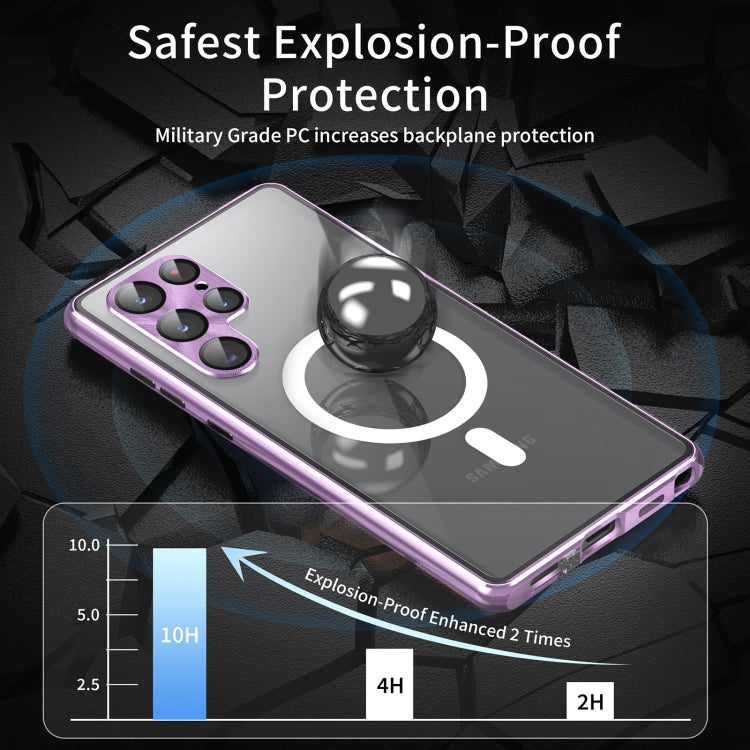 HD Full Cover Magsafe Magnetic Metal Tempered Glass Phone Case, For Samsung Galaxy S23+ 5G, For Samsung Galaxy S23 5G, For Samsung Galaxy S22+ 5G, For Samsung Galaxy S22 5G