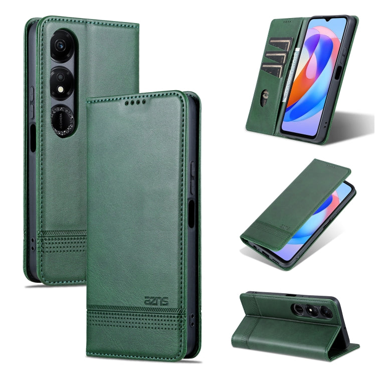 AZNS Magnetic Calf Texture Flip Leather Phone Case, For Honor Play 50 Plus, For Honor X50, For Honor X50i/90 Lite, For Honor Play 40
