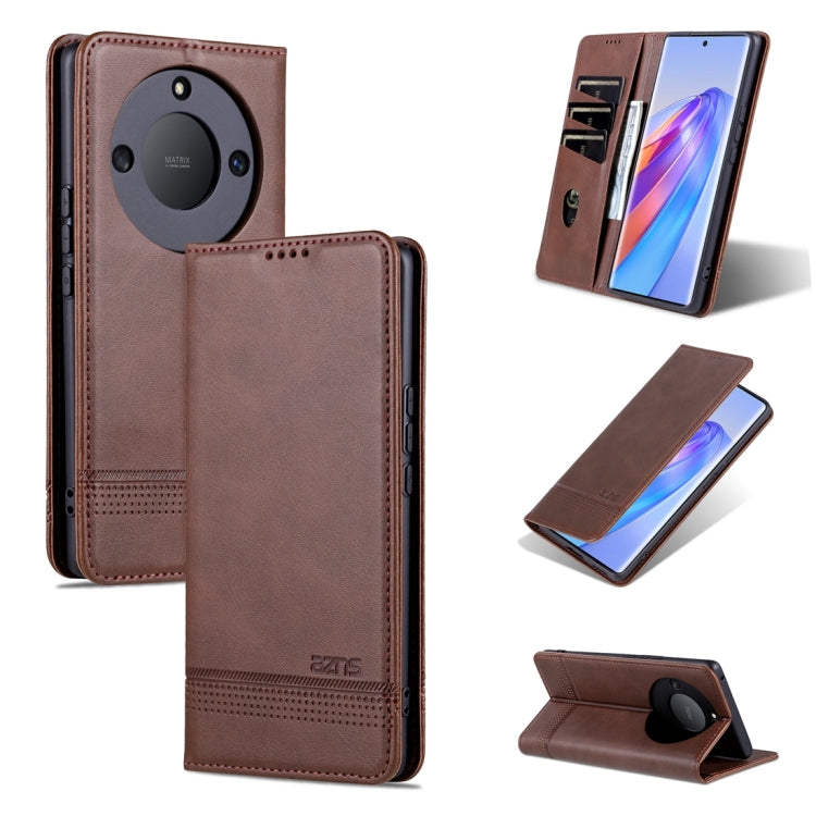 AZNS Magnetic Calf Texture Flip Leather Phone Case, For Honor Play 50 Plus, For Honor X50, For Honor X50i/90 Lite, For Honor Play 40