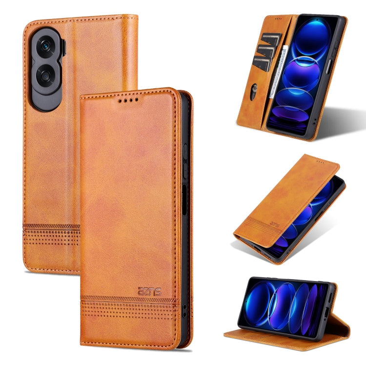 AZNS Magnetic Calf Texture Flip Leather Phone Case, For Honor Play 50 Plus, For Honor X50, For Honor X50i/90 Lite, For Honor Play 40