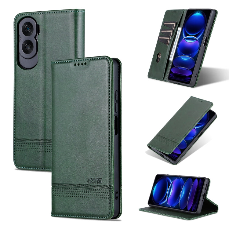 AZNS Magnetic Calf Texture Flip Leather Phone Case, For Honor Play 50 Plus, For Honor X50, For Honor X50i/90 Lite, For Honor Play 40