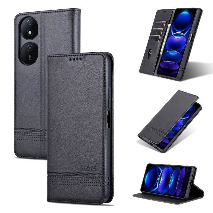 AZNS Magnetic Calf Texture Flip Leather Phone Case, For Honor Play 50 Plus, For Honor X50, For Honor X50i/90 Lite, For Honor Play 40