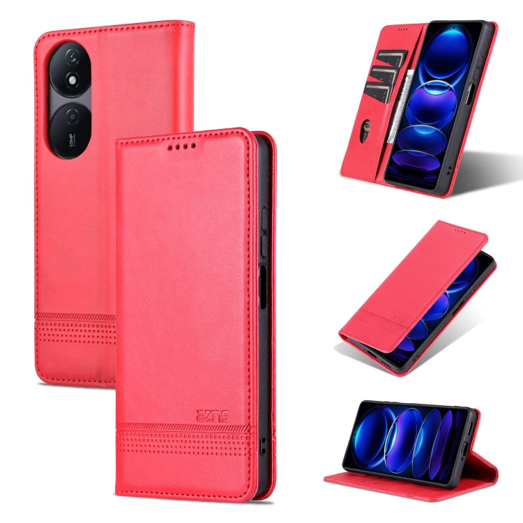 AZNS Magnetic Calf Texture Flip Leather Phone Case, For Honor Play 50 Plus, For Honor X50, For Honor X50i/90 Lite, For Honor Play 40