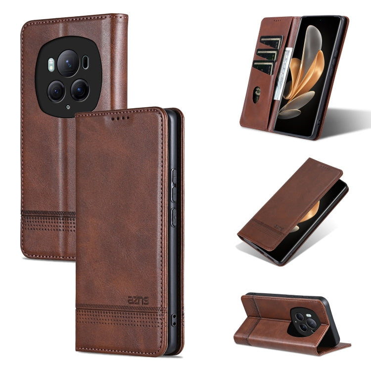 AZNS Magnetic Calf Texture Flip Leather Phone Case, For Honor Magic6 Pro, For Honor Magic6, For Honor 90 GT, For Honor Magic6 Lite 5G/X9b