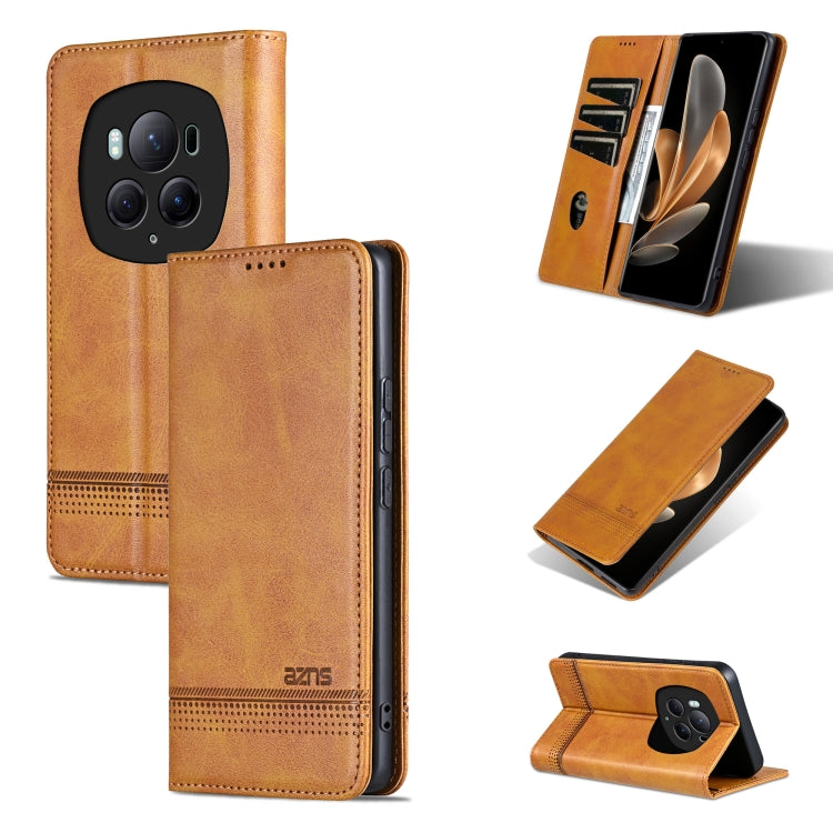 AZNS Magnetic Calf Texture Flip Leather Phone Case, For Honor Magic6 Pro, For Honor Magic6, For Honor 90 GT, For Honor Magic6 Lite 5G/X9b