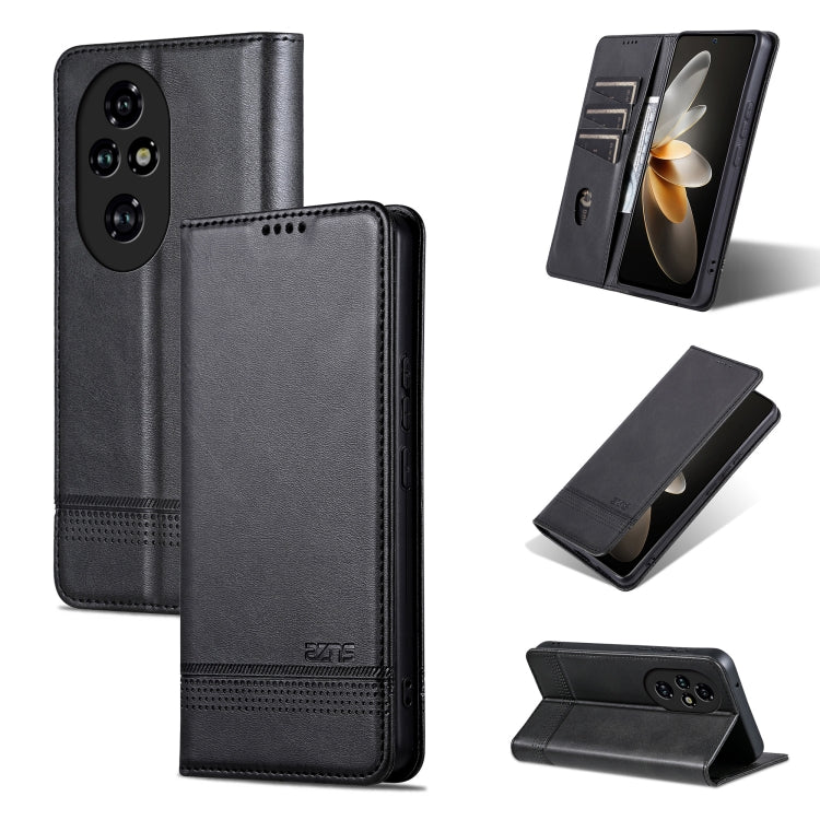 AZNS Magnetic Calf Texture Flip Leather Phone Case, For Honor 200, For Honor 200 Pro, For Honor Play 50/Play 50m 5G, For Honor 200 Lite Global