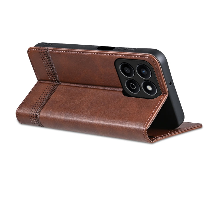 AZNS Magnetic Calf Texture Flip Leather Phone Case, For Honor Play 60 Plus, For Honor X6b, For Honor 200, For Honor 200 Pro