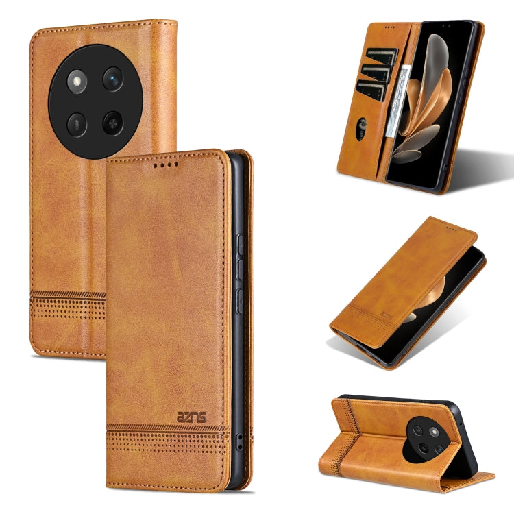 AZNS Magnetic Calf Texture Flip Leather Phone Case, For Honor 300, For Honor Magic7 Pro, For Honor Magic7, For Honor X60 Pro