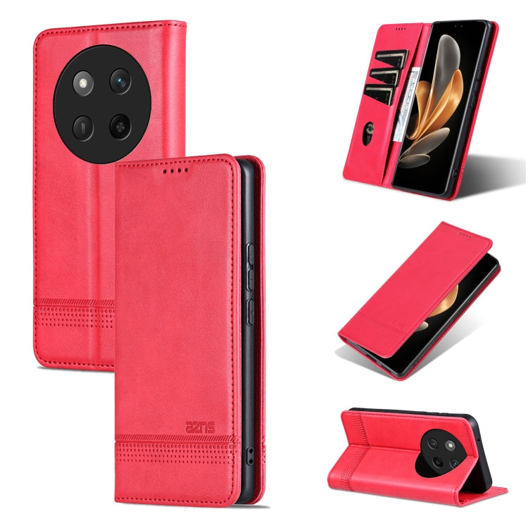 AZNS Magnetic Calf Texture Flip Leather Phone Case, For Honor 300, For Honor Magic7 Pro, For Honor Magic7, For Honor X60 Pro