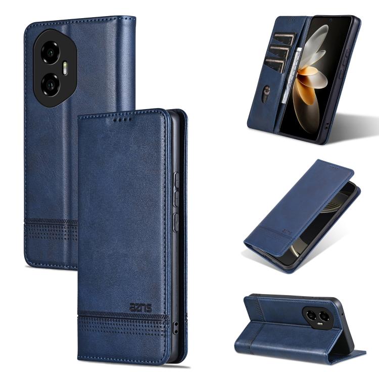 AZNS Magnetic Calf Texture Flip Leather Phone Case, For Honor 300, For Honor Magic7 Pro, For Honor Magic7, For Honor X60 Pro