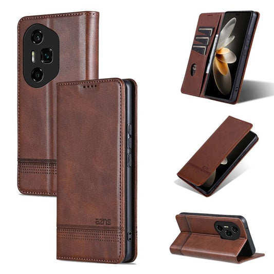 AZNS Magnetic Calf Texture Flip Leather Phone Case, For Honor 300 Ultra, For Honor 300 Pro, For Honor 300, For Honor Magic7 Pro