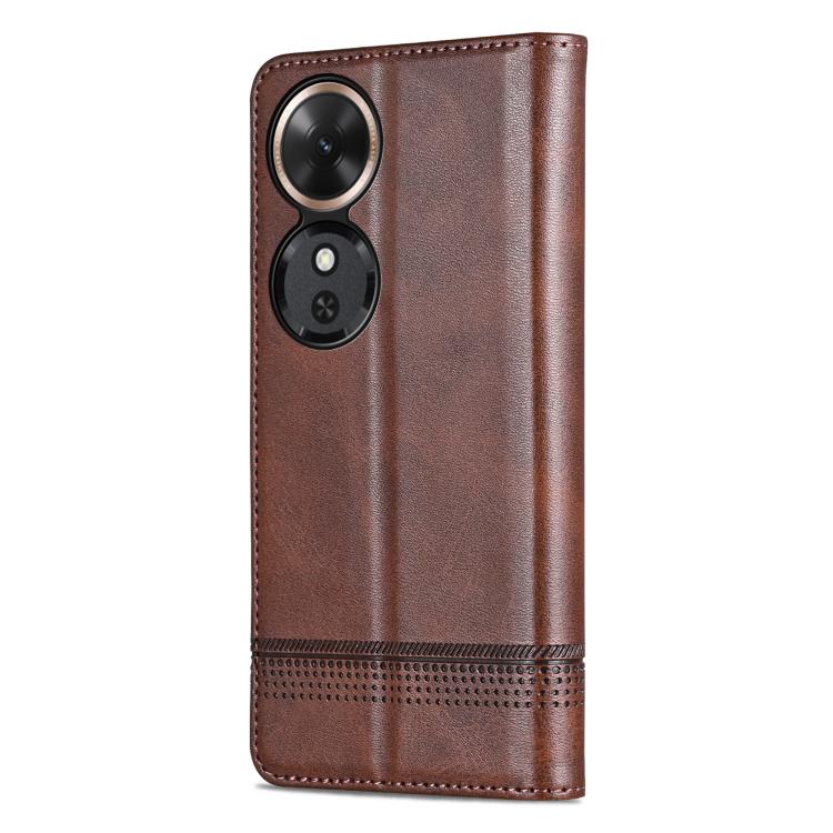 AZNS Magnetic Calf Texture Flip Leather Phone Case, For Honor Play 60, For Honor 400 Global 156.5mm, For Honor 300 Ultra, For Honor 300 Pro