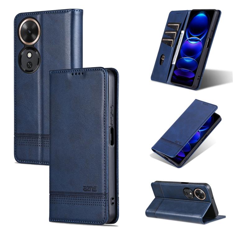 AZNS Magnetic Calf Texture Flip Leather Phone Case, For Honor Play 60, For Honor 400 Global 156.5mm, For Honor 300 Ultra, For Honor 300 Pro