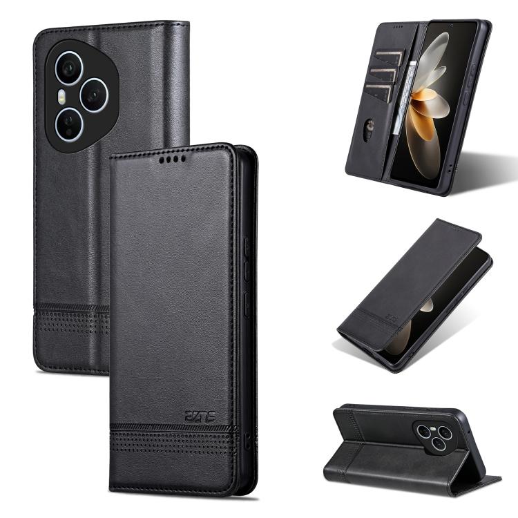 AZNS Magnetic Calf Texture Flip Leather Phone Case, For Honor 600 Lite Global, For Honor Play 10T 5G/400 Smart 5G, For Honor X70 5G, For Honor 400 Pro 5G Global 160.8mm