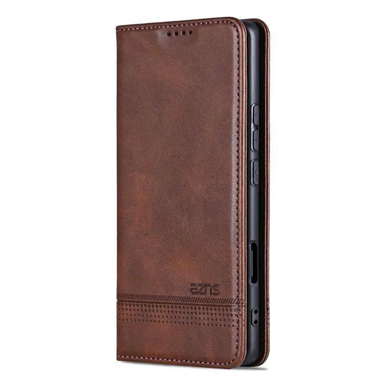 AZNS Magnetic Calf Texture Flip Leather Phone Case, For Honor 600 Lite Global, For Honor Play 10T 5G/400 Smart 5G, For Honor X70 5G, For Honor 400 Pro 5G Global 160.8mm