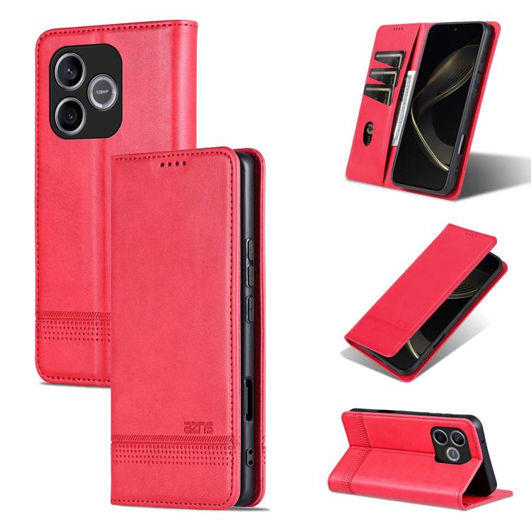 AZNS Magnetic Calf Texture Flip Leather Phone Case, For Honor 600 Lite Global, For Honor Play 10T 5G/400 Smart 5G, For Honor X70 5G, For Honor 400 Pro 5G Global 160.8mm