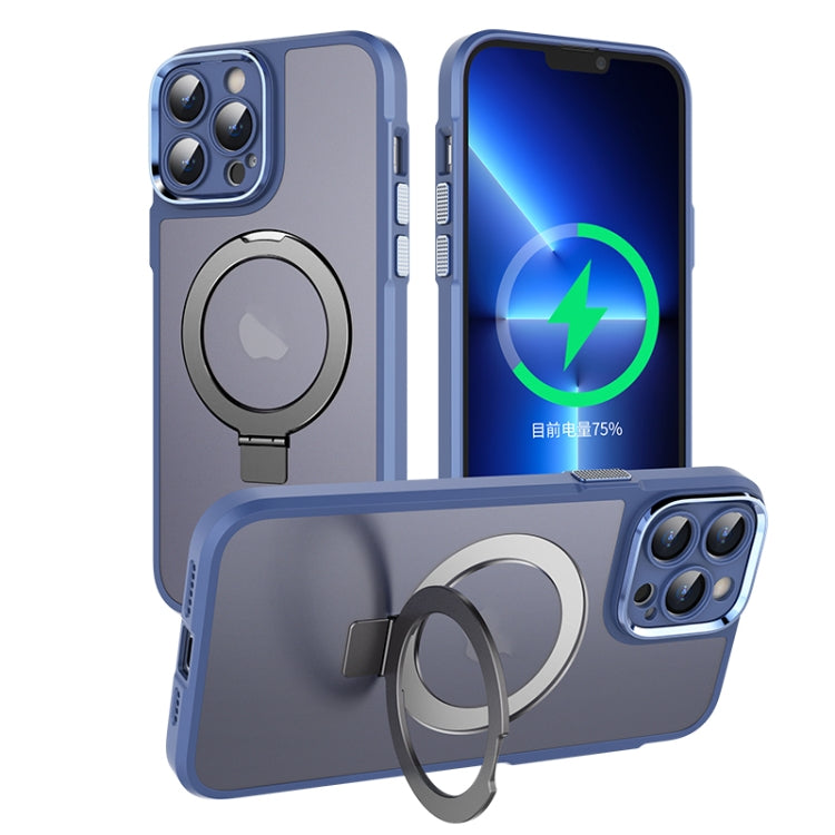 MagSafe Magnetic Metal Holder Phone Case, For iPhone 14, For iPhone 14 Plus, For iPhone 14 Pro, For iPhone 13 Pro Max