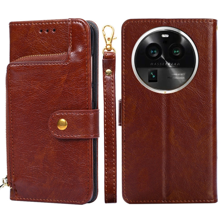 Zipper Bag Leather Phone Case, For Motorola Moto G Power 2023, For OPPO Find X6 5G, For OPPO Find X6 Pro 5G, For Realme C55 4G, For Realme GT Neo5, For Realme V30 5G / V30T