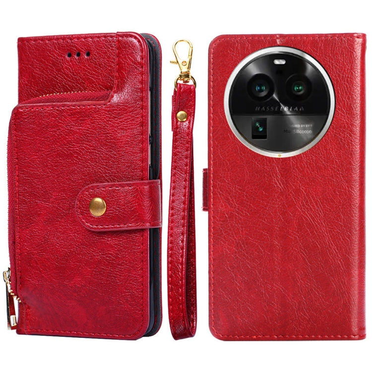 Zipper Bag Leather Phone Case, For Motorola Moto G Power 2023, For OPPO Find X6 5G, For OPPO Find X6 Pro 5G, For Realme C55 4G, For Realme GT Neo5, For Realme V30 5G / V30T
