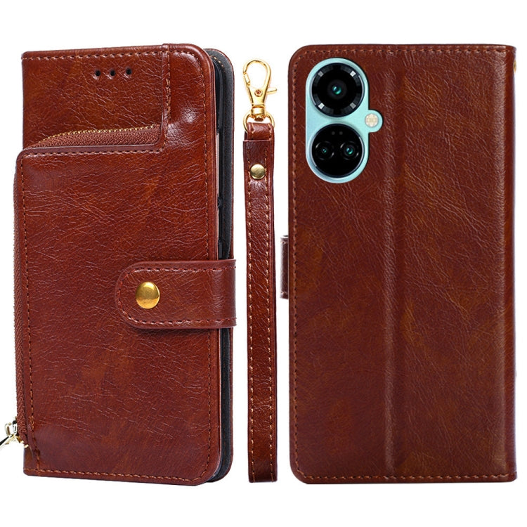 Zipper Bag Leather Phone Case, For Tecno Camon 19 / 19 Pro, For Tecno Pop 6 Pro, For Tecno Pova 4 Pro, For vivo S16e, For vivo Y100 5G, For Xiaomi Redmi Note 12 4G Global
