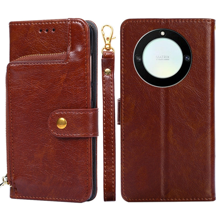 Zipper Bag Leather Phone Case, For Huawei P60 / P60 Pro, For Nokia G22, For Honor Magic5, For Honor Magic5 Pro, For Honor X5 4G, For Honor X40