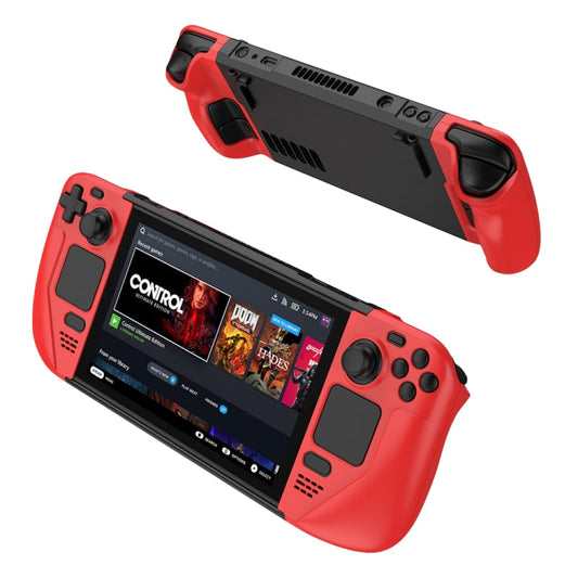 GKK For Steam Deck Color Contrast Anti-fall Game Console Case, GKK Case(Red), GKK Case(Blue), GKK Case(Black)