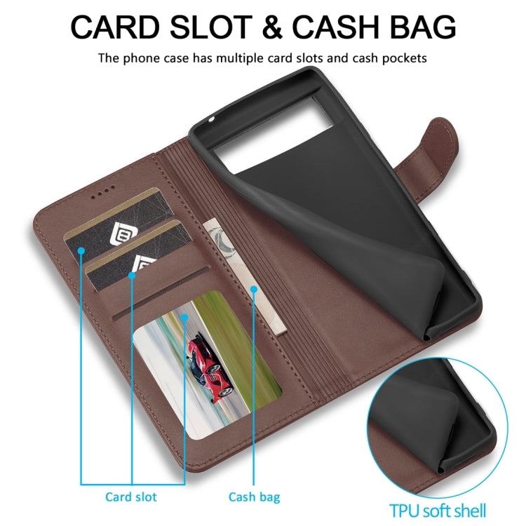 LC.IMEEKE Calf Texture Flip Leather Phone Case, For Google Pixel 8a, For Google Pixel 8, For Google Pixel 7a, For Google Pixel 6a