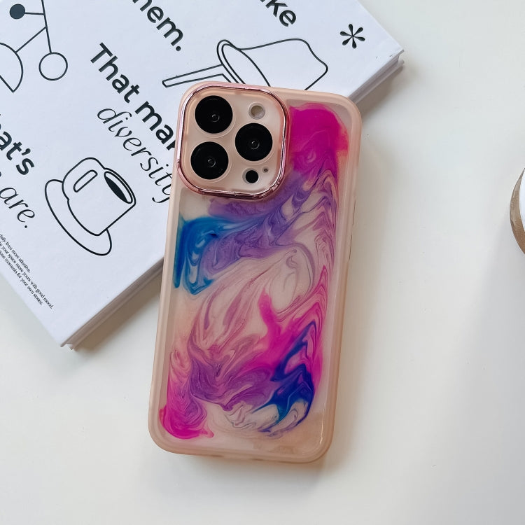 Oil Painting Electroplating TPU Phone Case, For iPhone 13 Pro, For iPhone 13 Pro Max, For iPhone 12, For iPhone 12 Pro
