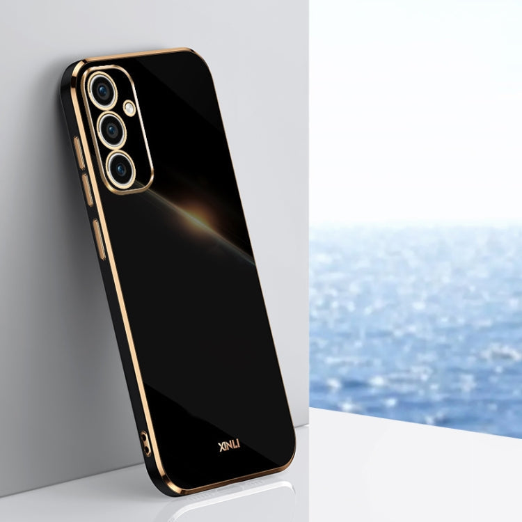 XINLI Straight Edge 6D Electroplate TPU Phone Case, For Samsung Galaxy A55, For Samsung Galaxy A35 5G, For Samsung Galaxy S24 Ultra 5G
