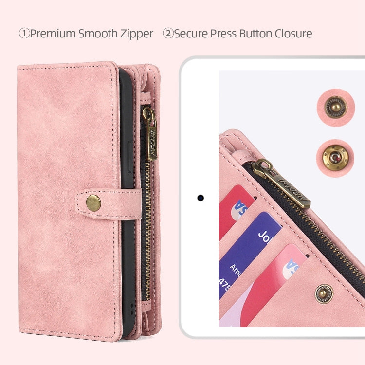 Zipper Wallet Magnetic Detachable Leather Phone Case, For Samsung Galaxy S21 FE 5G, For Samsung Galaxy S20 FE, For Samsung Galaxy S20+, For Samsung Galaxy S10, For Samsung Galaxy S10+, For Samsung Galaxy A12 5G, For Samsung Galaxy A13 5G               ...