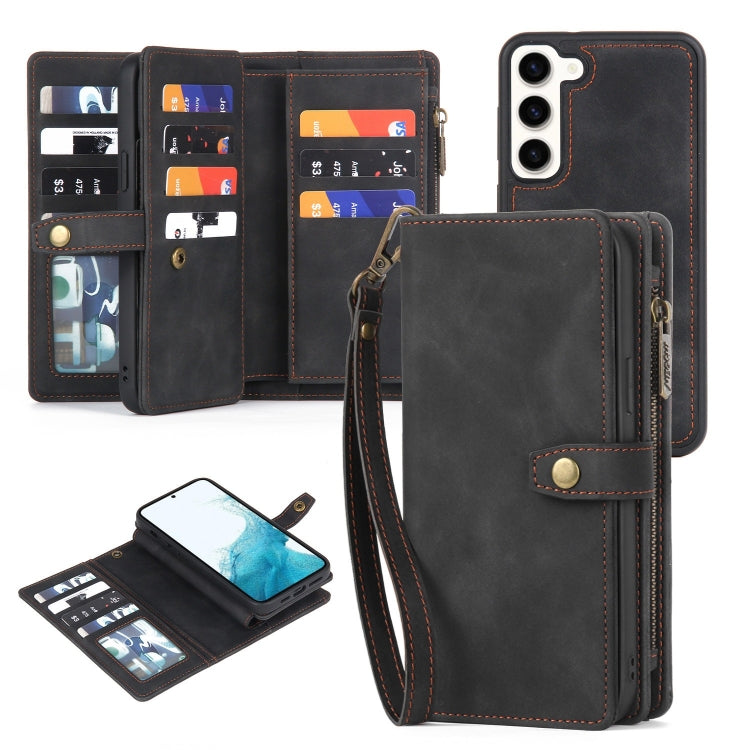 Zipper Wallet Magnetic Detachable Leather Phone Case, For Samsung Galaxy S21 FE 5G, For Samsung Galaxy S20 FE, For Samsung Galaxy S20+, For Samsung Galaxy S10, For Samsung Galaxy S10+, For Samsung Galaxy A12 5G, For Samsung Galaxy A13 5G               ...