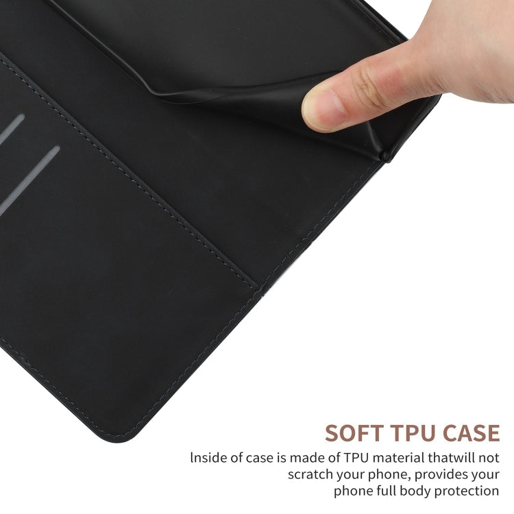 For Google Pixel 7a Stitching Embossed Leather Phone Case(Black)