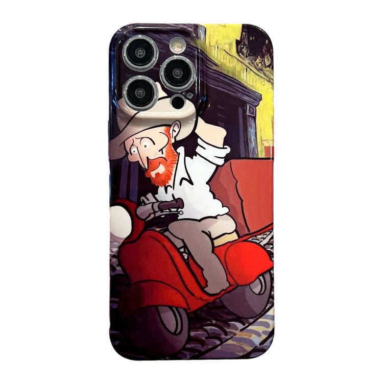 Oil Painting Pattern Glossy PC Phone Case, For iPhone 12, For iPhone 12 Pro Max, For iPhone 12 Pro, For iPhone 11 Pro Max