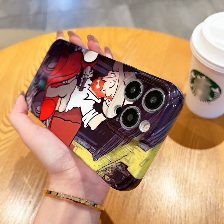Oil Painting Pattern Glossy PC Phone Case, For iPhone 12, For iPhone 12 Pro Max, For iPhone 12 Pro, For iPhone 11 Pro Max