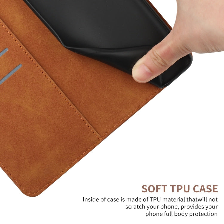 For iPhone 13 Pro Max Stitching Embossed Leather Phone Case(Brown)