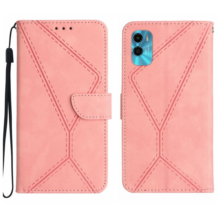 Stitching Embossed Leather Phone Case, For Motorola Moto G Play 2023, For Motorola Moto G72 4G, For Motorola Moto E22 / E22i 4G, For Motorola Moto E22S / G22 4G