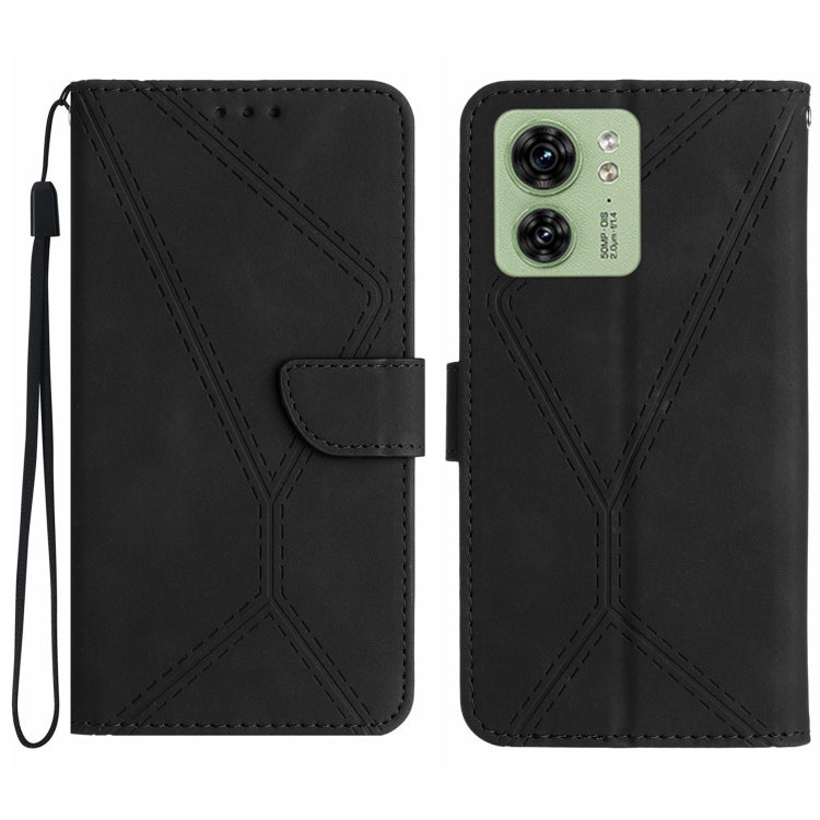 Stitching Embossed Leather Phone Case, For Motorola Edge 40, For Motorola Moto G Power 2023, For Motorola Moto G Stylus 5G 2023, For Motorola Edge 40 Pro 5G