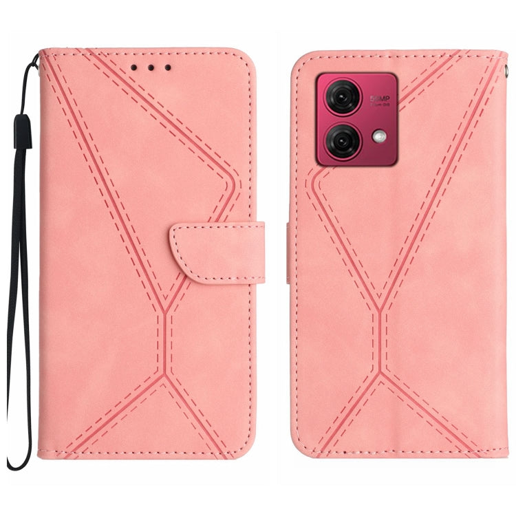 Stitching Embossed Leather Phone Case, For Motorola Moto G84, For Motorola Moto G54, For Motorola Edge 40 Neo, For Motorola Moto G14