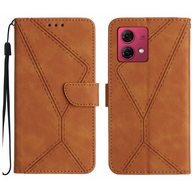 Stitching Embossed Leather Phone Case, For Motorola Moto G84, For Motorola Moto G54, For Motorola Edge 40 Neo, For Motorola Moto G14