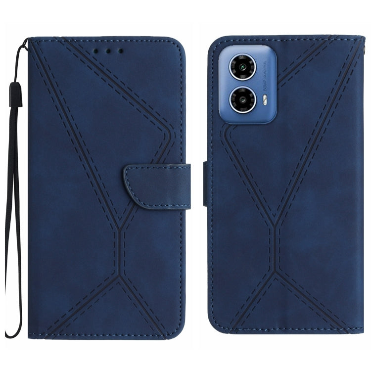 Stitching Embossed Leather Phone Case, For Motorola Moto G Play 2025, For Motorola Moto G75 5G, For Motorola Moto G35 5G, For Motorola Moto G55 5G