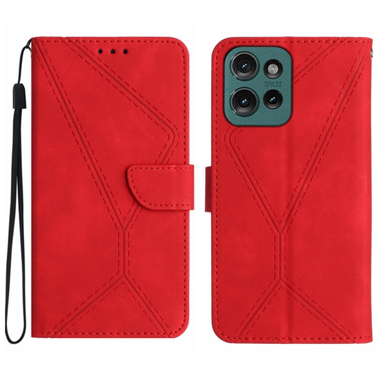 Stitching Embossed Leather Phone Case, For Motorola Moto G15, For Motorola Moto G 5G 2025, For Motorola Moto G Play 2025, For Motorola Moto G75 5G