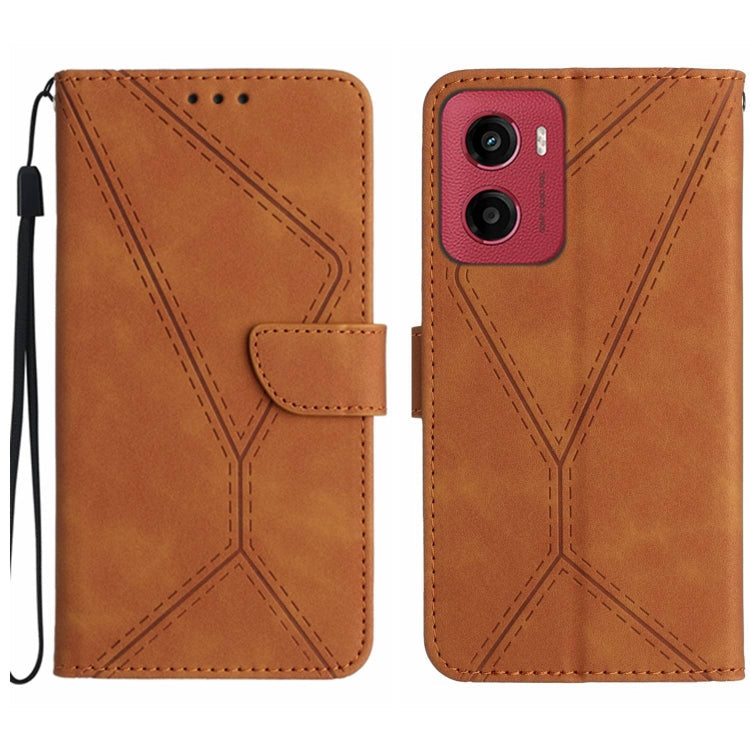 Stitching Embossed Leather Phone Case, For Motorola Edge 60 Pro, For Motorola Edge 60 5G, For Motorola Moto G Stylus 5G 2025, For Motorola Moto G05