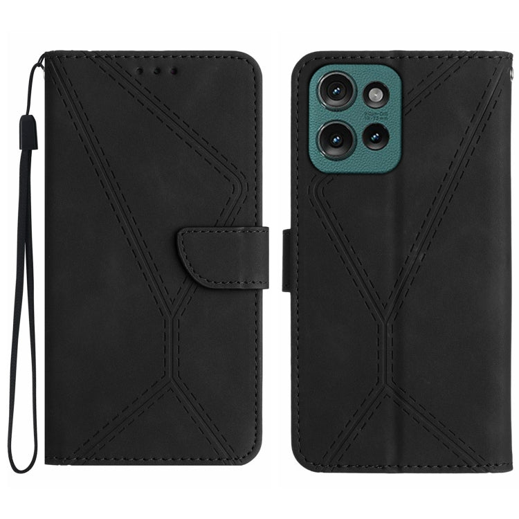 Stitching Embossed Leather Phone Case, For Motorola Moto G15, For Motorola Moto G 5G 2025, For Motorola Moto G Play 2025, For Motorola Moto G75 5G