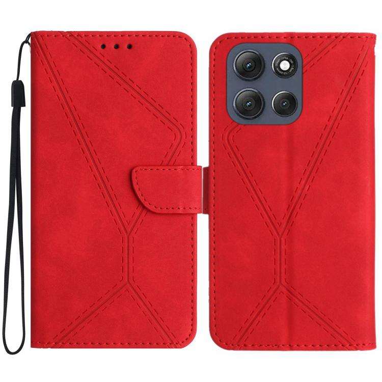 Stitching Embossed Leather Phone Case, For Motorola Edge 60 Neo 5G, For Motorola Moto G06 4G, For Motorola Moto G86 5G, For Motorola Moto G56 5G